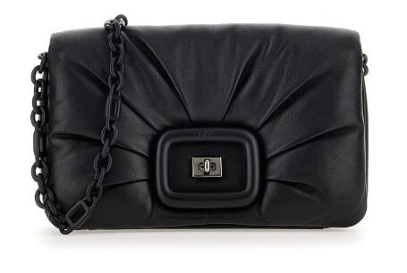 Roger VIvier Viv' Choc 霧黑羊皮泡芙包，NTD143,000。