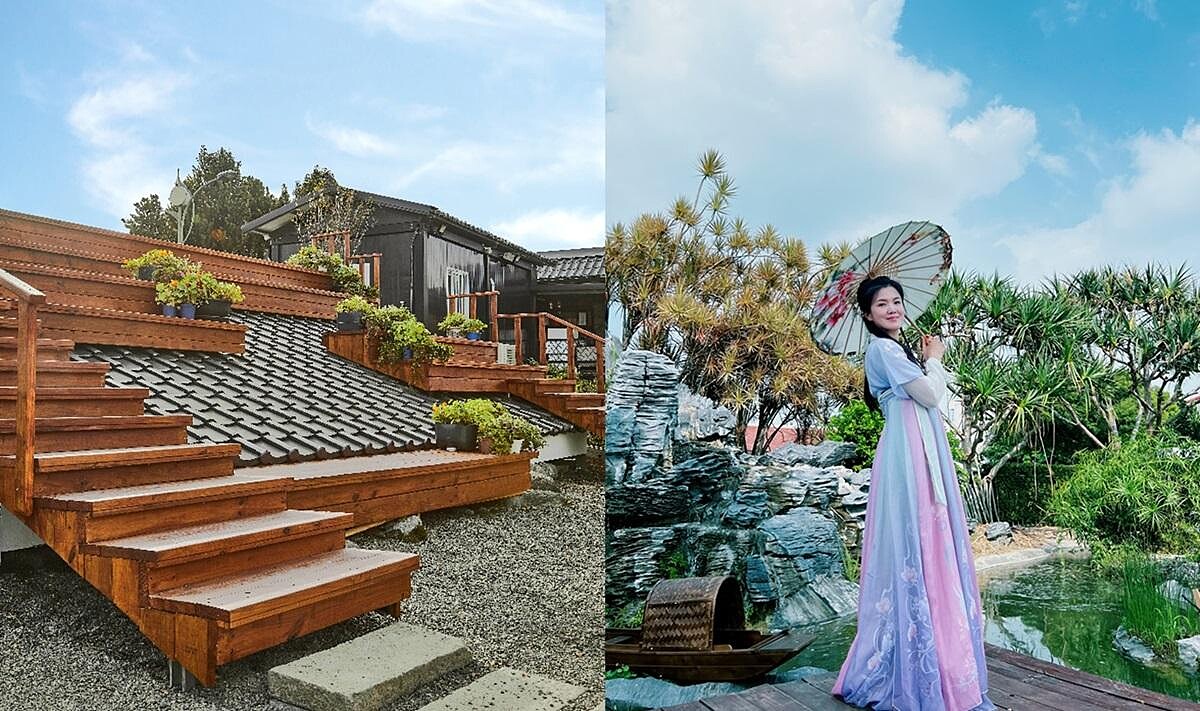 FB @huabuyuan 授權提供 屋頂上花園庭院實景。