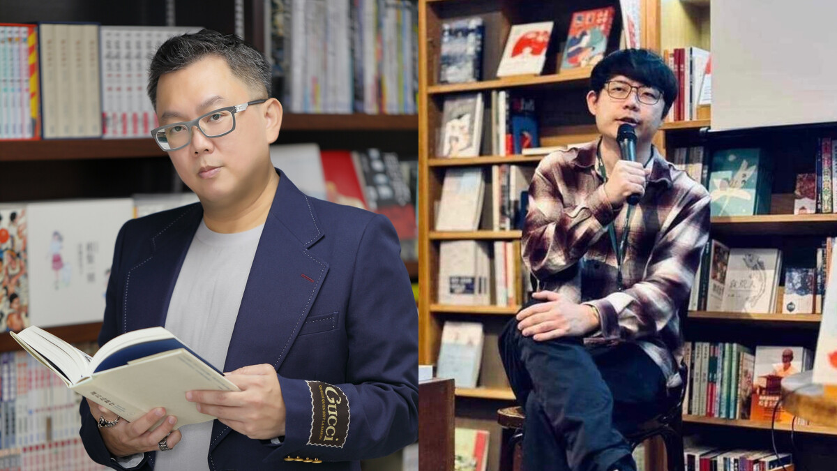 左 ：尖端出版執行長陳君平 右：季風帶社長林韋地