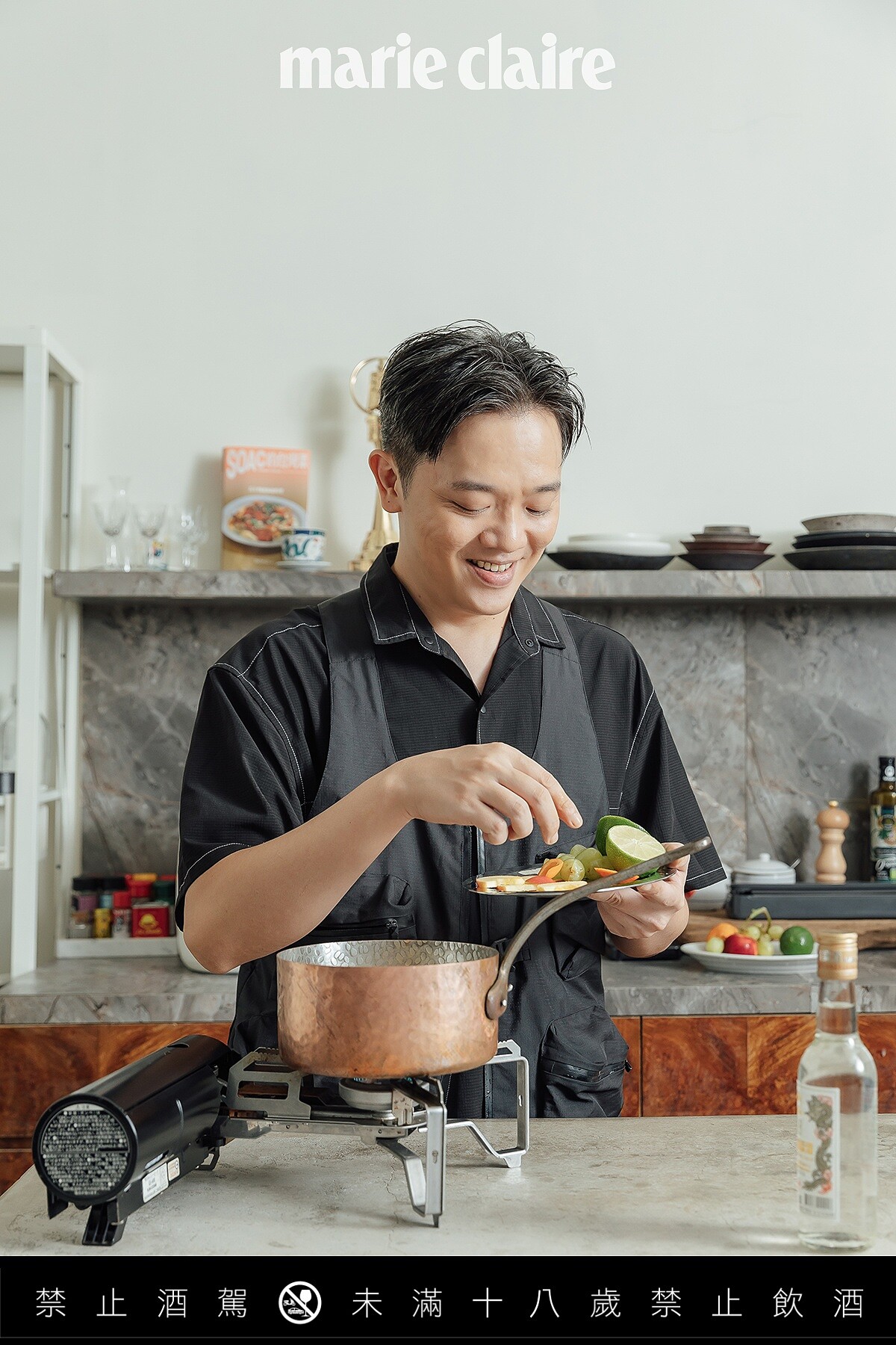 飲食工作者與節目主持人索艾克。