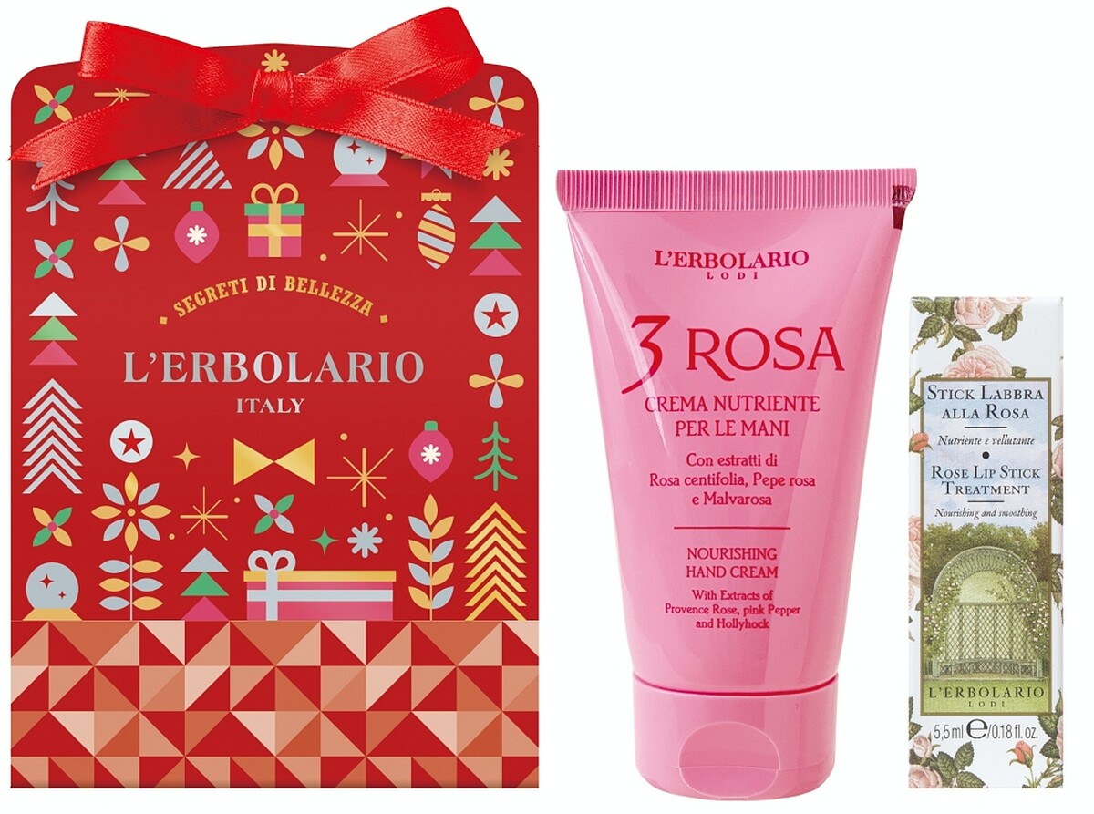 L'ERBOLARIO蕾莉歐瑰蜜護手潤唇組,NT650