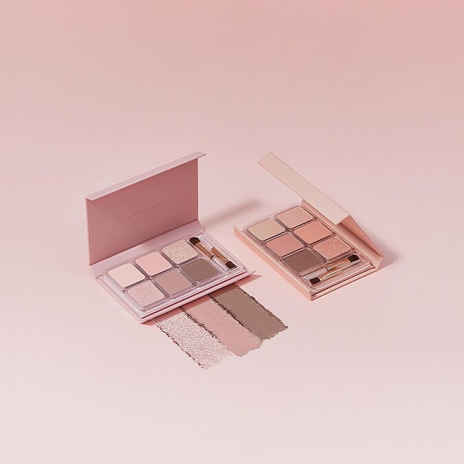heme六色眼影盤(#絨粉、#杏桔)，NT360
