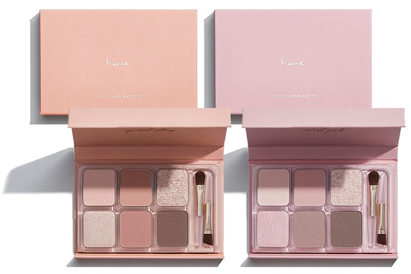 heme六色眼影盤(#杏桔、#絨粉)，NT360