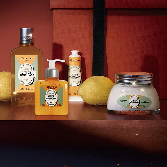 L&rsquo;OCCITANE歐舒丹奇幻之旅夏娜杏仁全系列情境照。