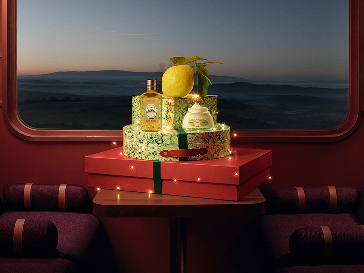 L&rsquo;OCCITANE歐舒丹奇幻之旅夏娜杏仁沐浴油&緊膚凝霜情境照。