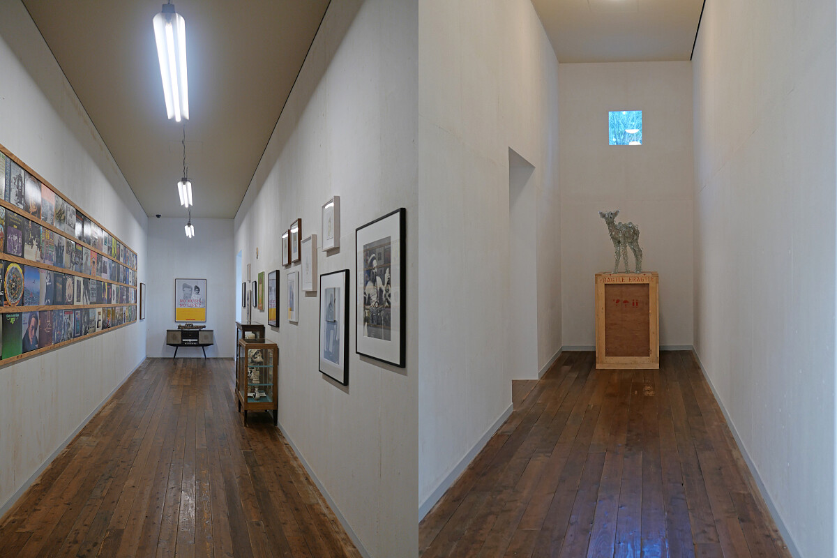 就連走廊也用來展示作品。