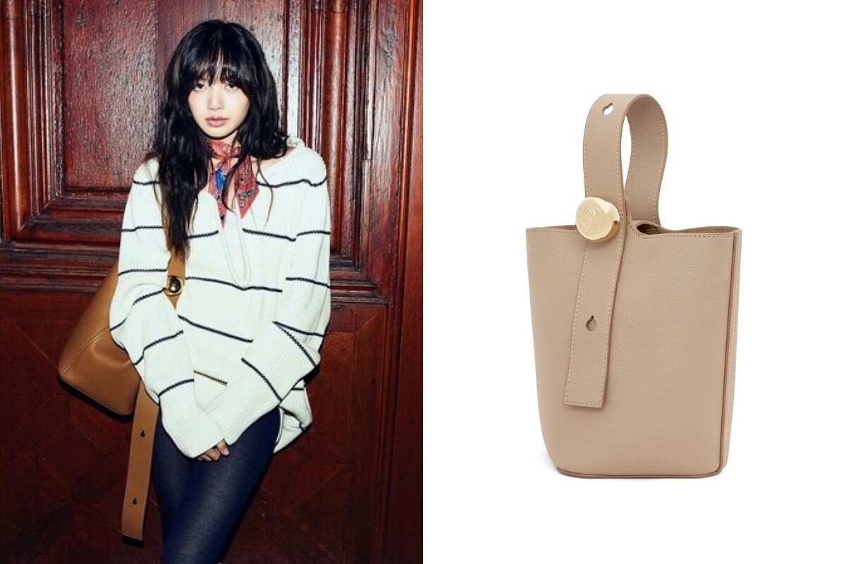 Pebble 燕麥色小牛皮迷你肩背包 NT73,000