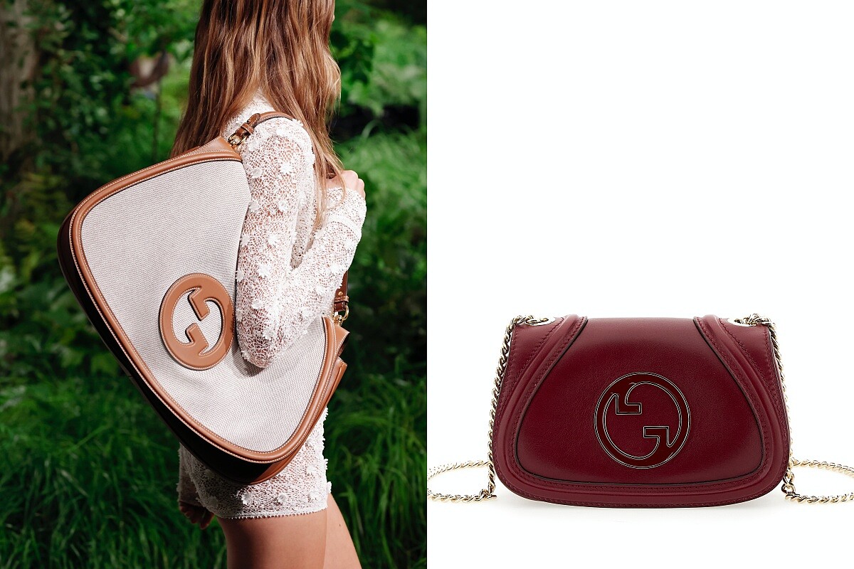 GUCCI Blondie 酒紅色相機包NT.94,500