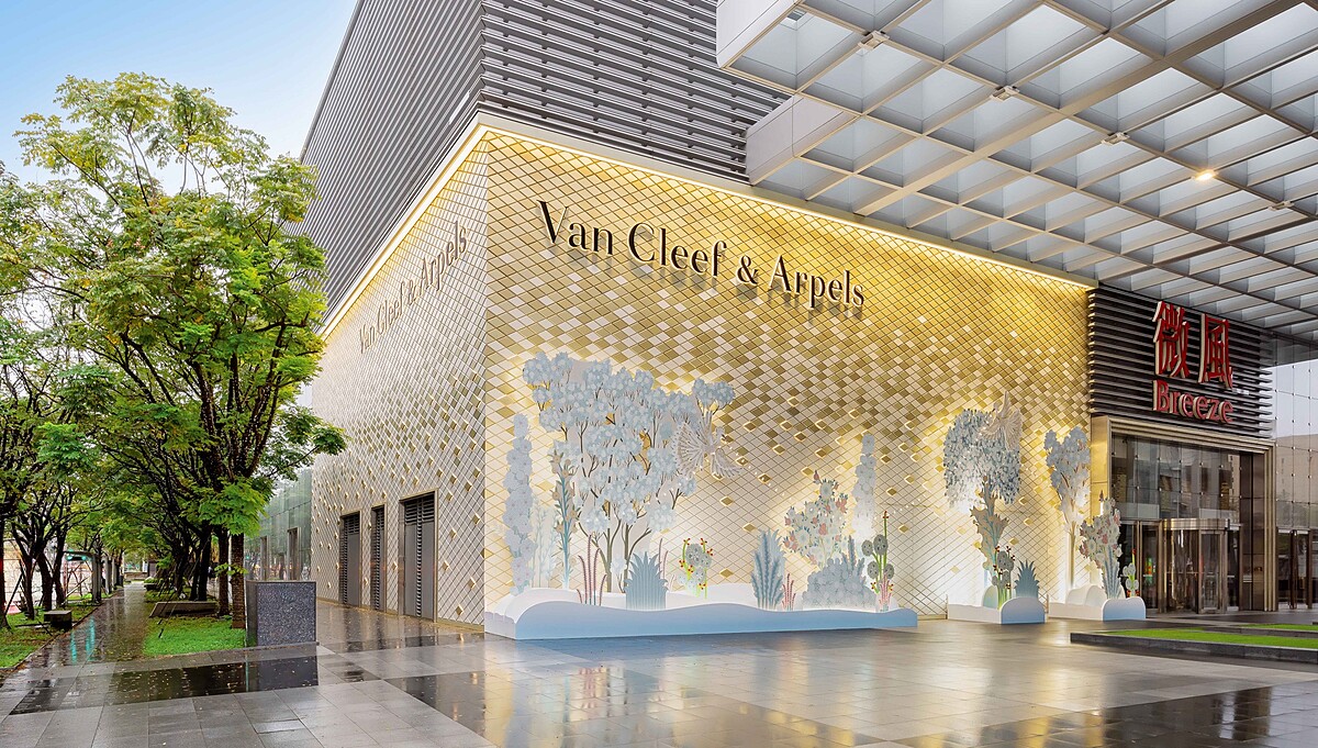 Van Cleef & Arpels梵克雅寶 微風信義旗艦店外牆