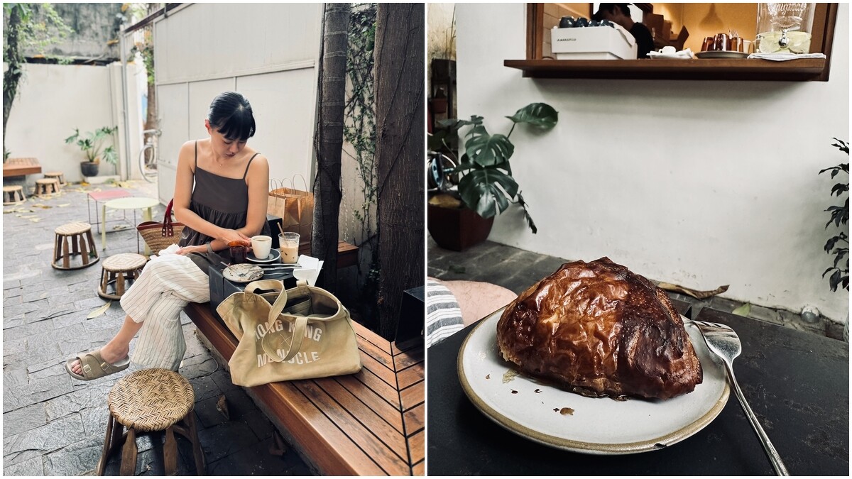 熱帶的隨性感覺在這個院子裡都可以實現！／下午坐在院子裡點個派搭配咖啡超chill。