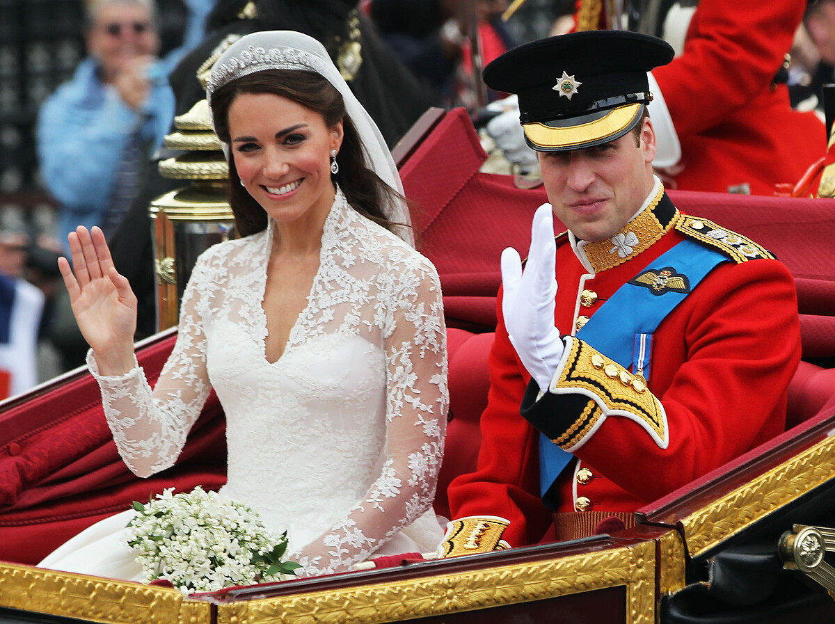 凱特．米德爾頓（Kate Middleton）在2011年與威廉王子（Prince William of Wales）步入婚姻殿堂，當時全球同慶。
