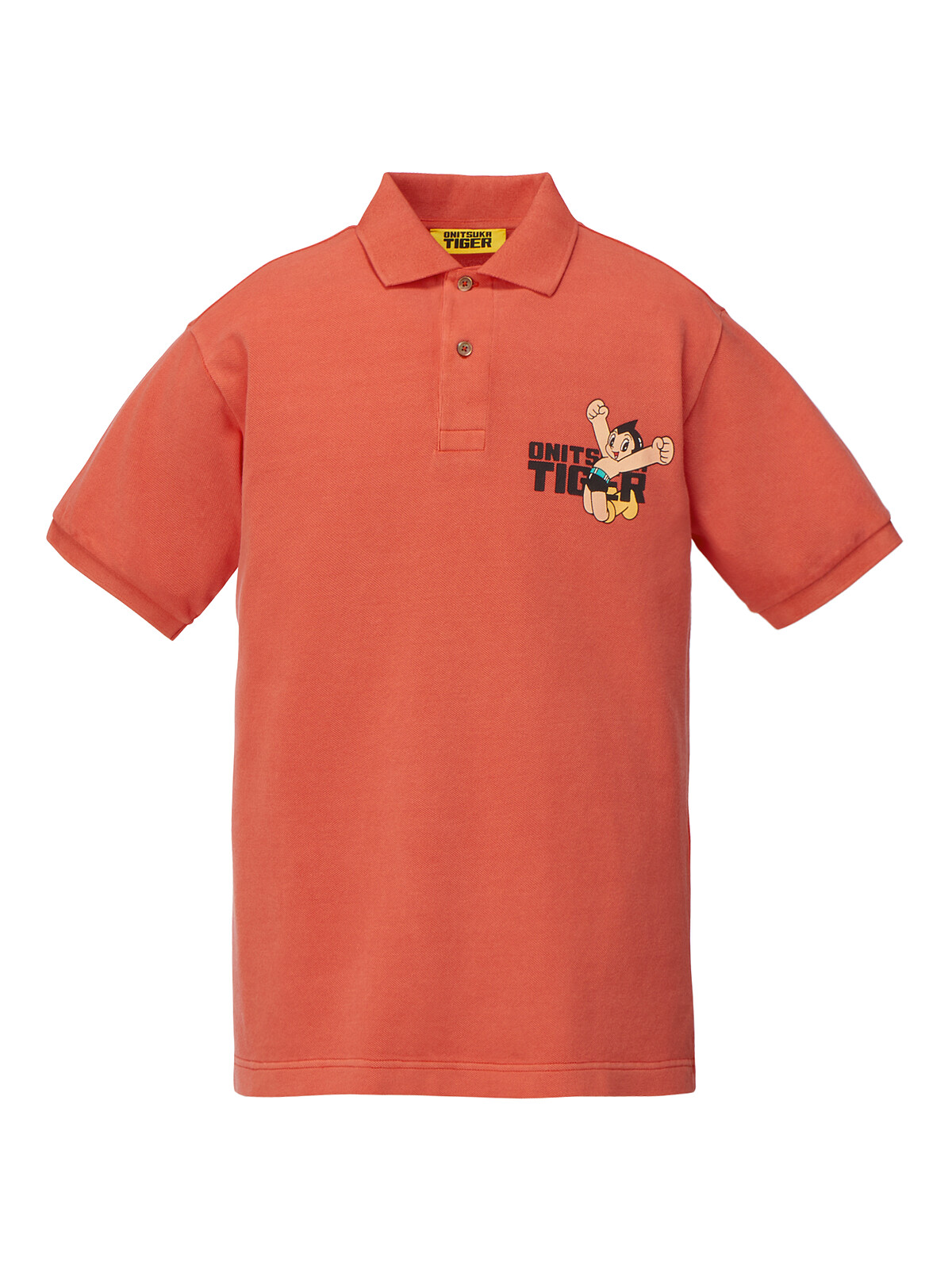 【鬼塚虎x原子小金剛聯名款】洗舊感印花POLO衫，NT$4,680。