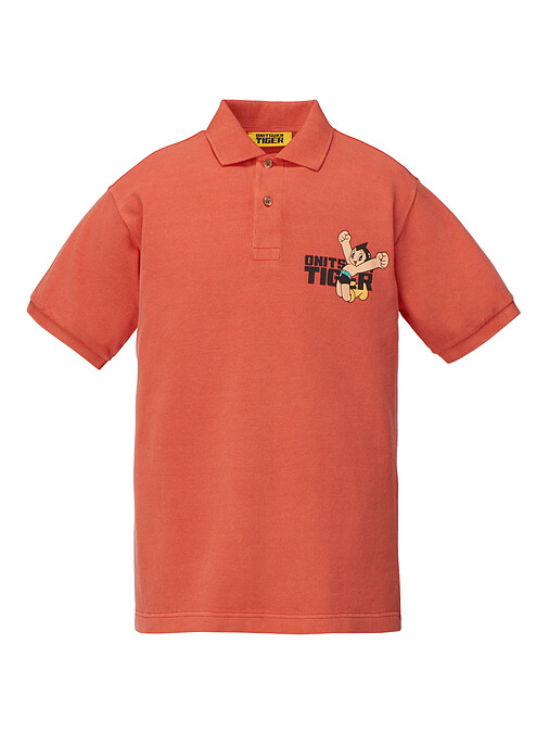 【鬼塚虎x原子小金剛聯名款】洗舊感印花POLO衫，NT$4,680。