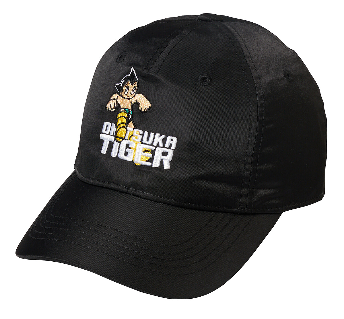 【鬼塚虎x原子小金剛聯名款】黑白刺繡棒球帽，NT$3,280。