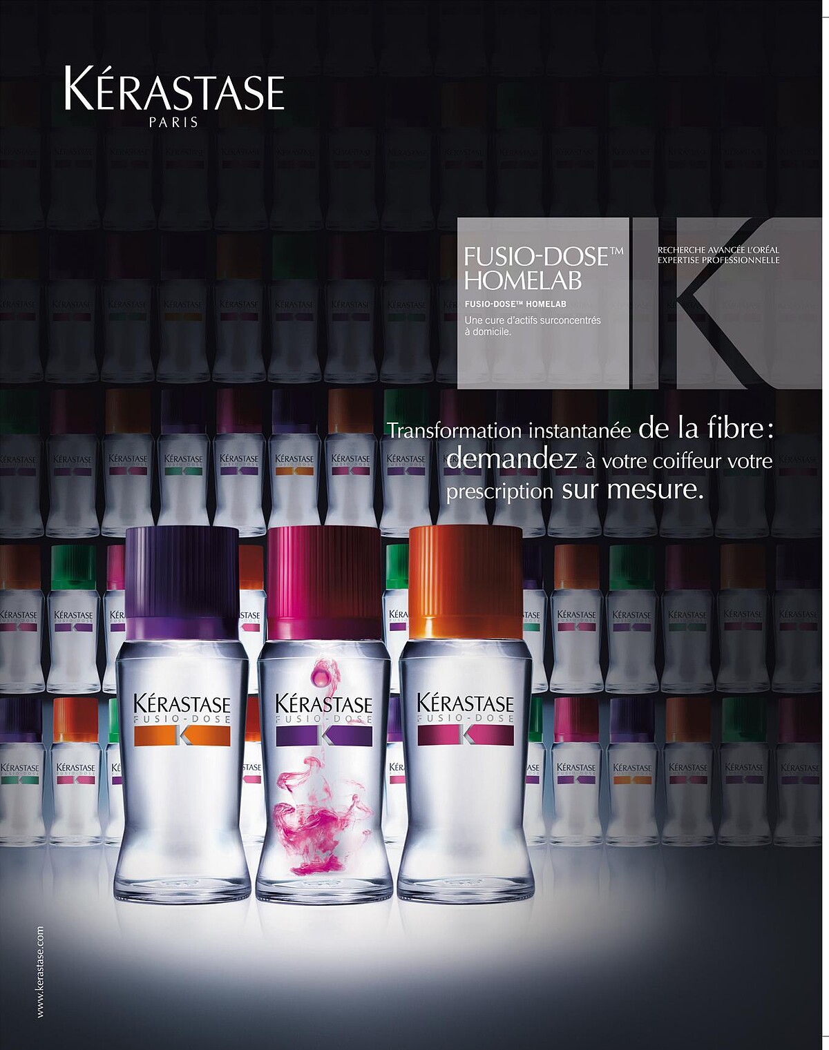 2011年KERASTASE巴黎卡詩推出沙龍專屬的高訂瞬效系列。