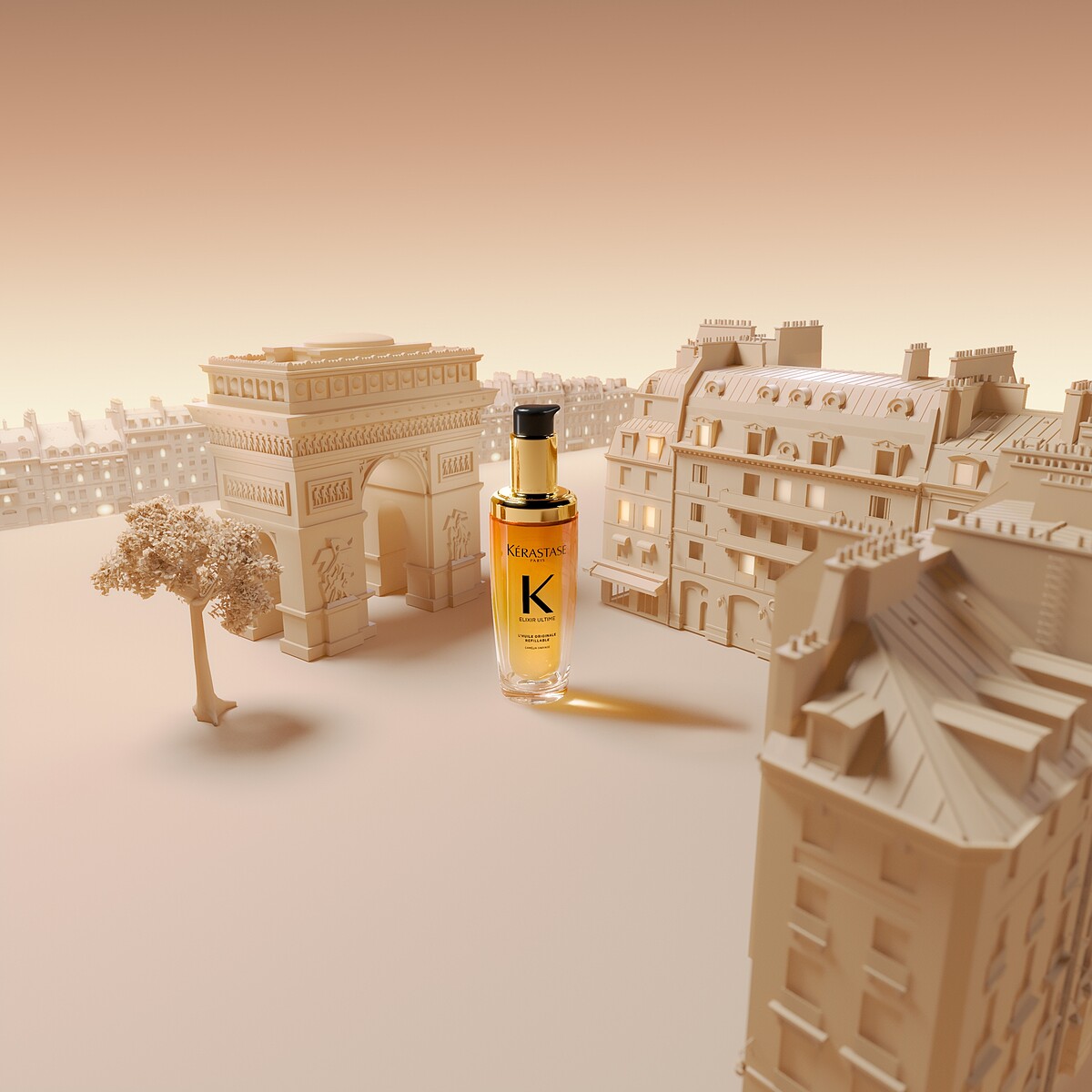 KERASTASE巴黎卡詩歡慶60週年，推出金緻柔馭山茶花鎏光露。
