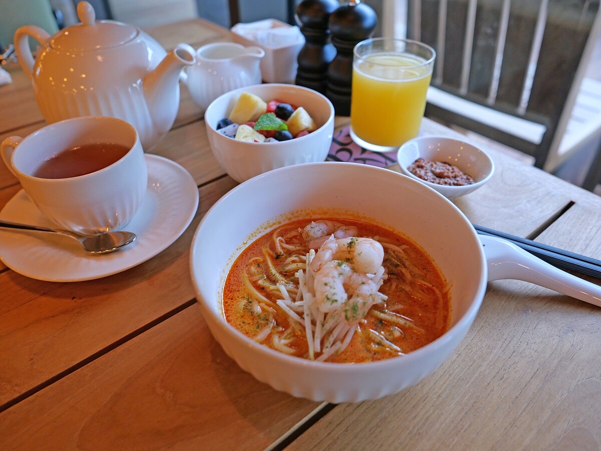 早餐就能品嘗到叻沙湯麵。