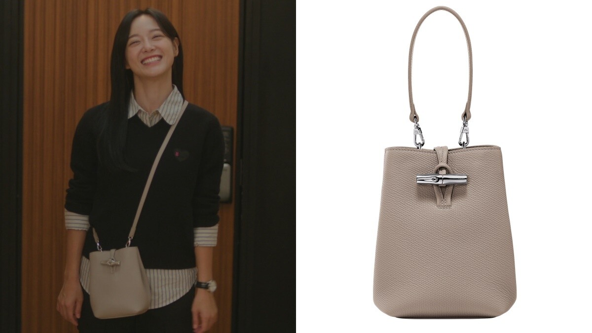 Longchamp Roseau系列水桶包，NT$21,700。