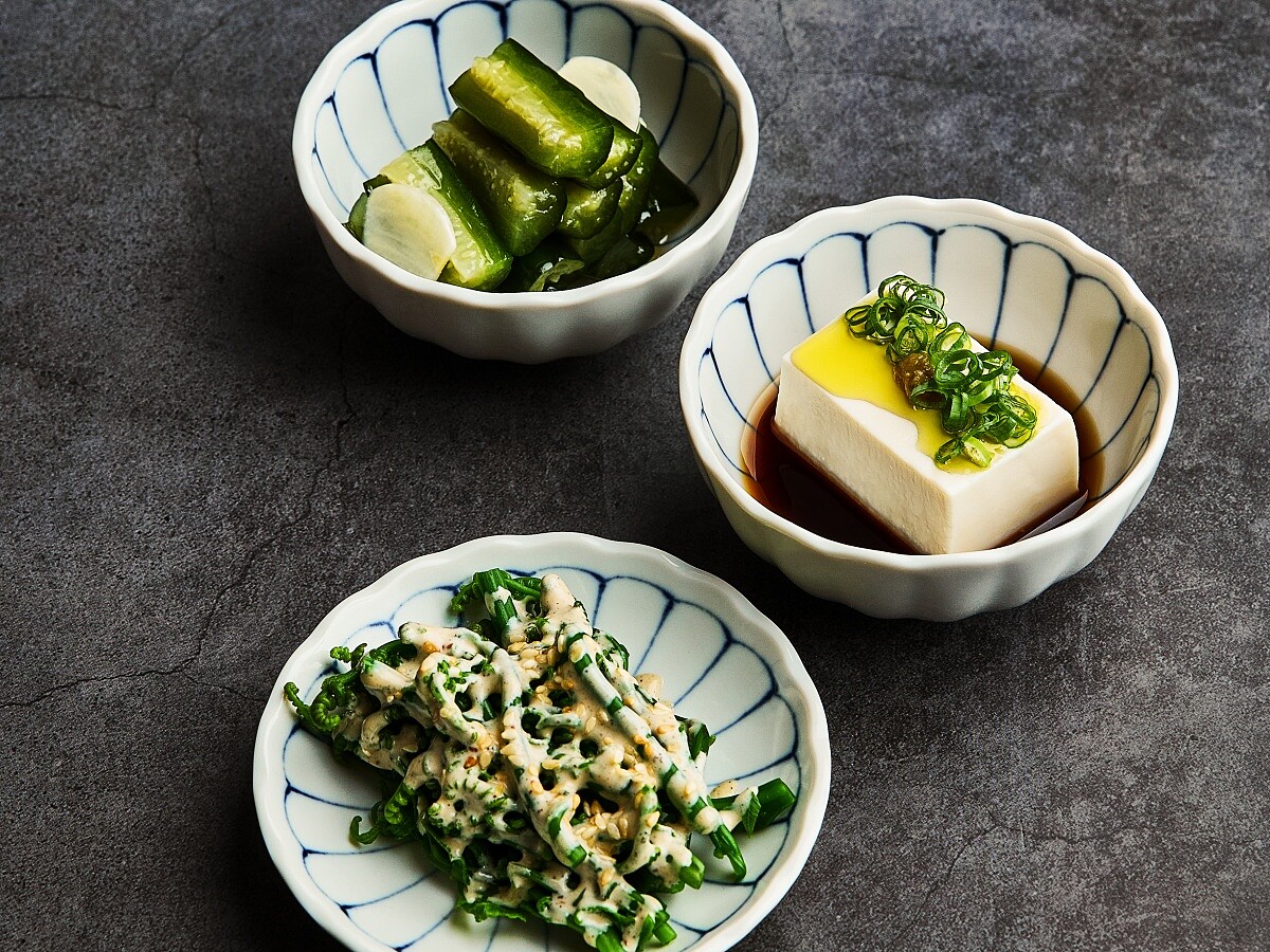 新鮮製作的前菜。