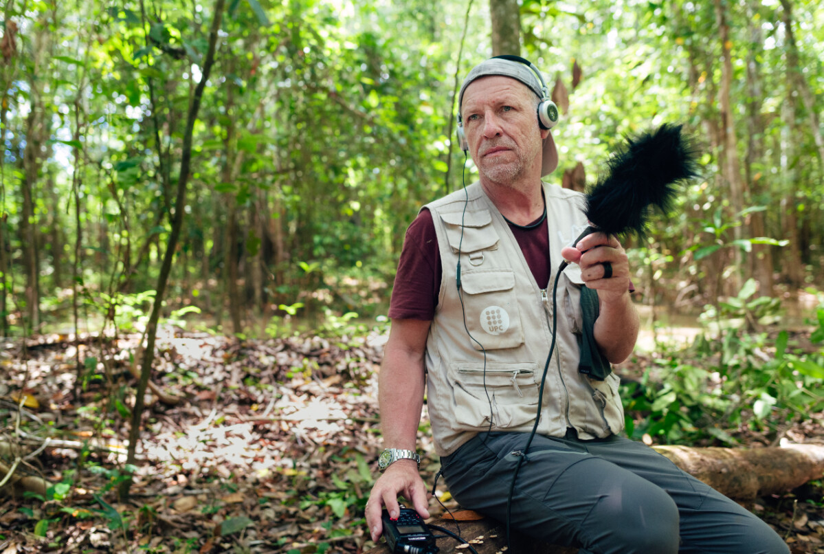 米歇爾・安德烈與伊美利安奴・埃斯特思・拉馬略正在擴展最新的生物聲學技術，建立雨林的聲景，以新方式了解該地區生物多樣性及環境變化。&copy;RolexDiego Bresani