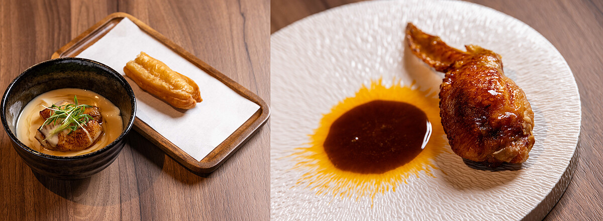 美露鱈/鹹豆花、鹿野土雞翅/可樂