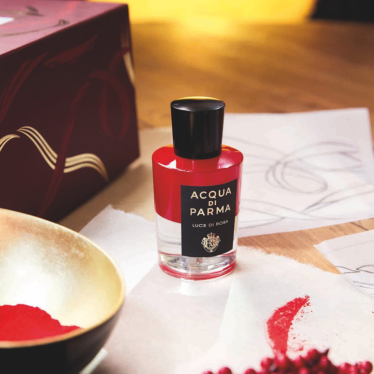 Acqua di Parma曦光玫瑰淡香精-金紅典藏版100ml，NT11,800