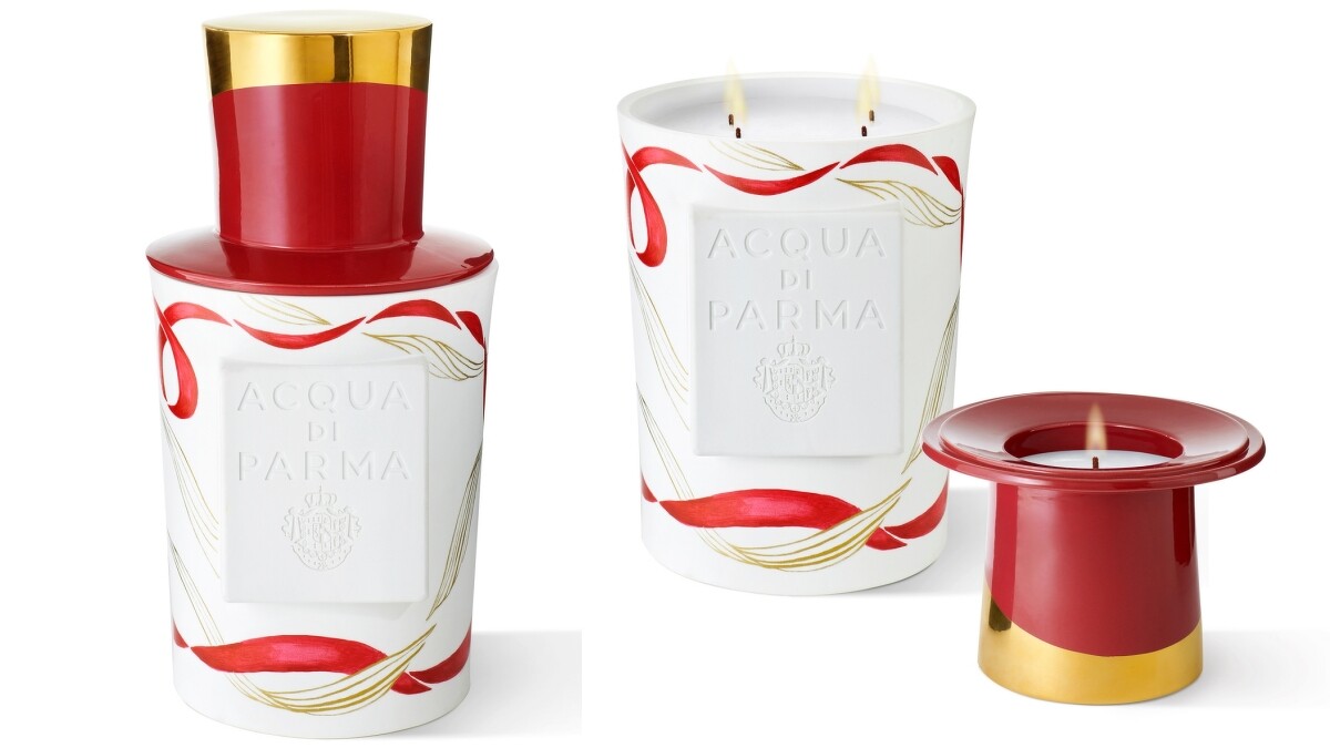 Acqua di Parma Leg&agrave;mi Chapeau!蠟燭(藏紅花香氛蠟燭330g+曦光玫瑰香氛蠟燭1.6kg)，NT30,500