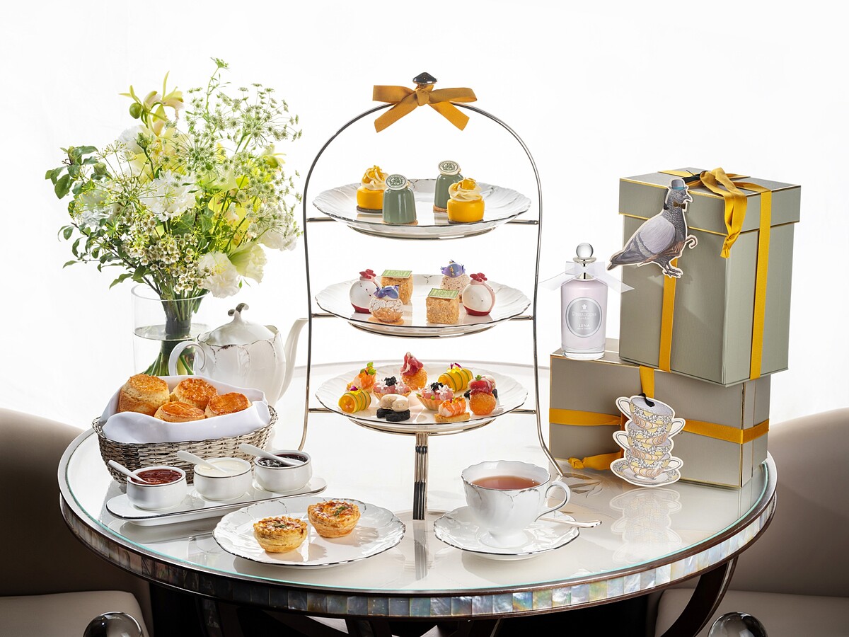 台北文華東方酒店攜手英國百年皇室御用香氛品牌「Penhaligon&rsquo;s潘海利根」，於「青隅」推出「潘海利根 英倫芳華」聯名香氛下午茶饗宴(Photo/台北文華東方酒店提供)。