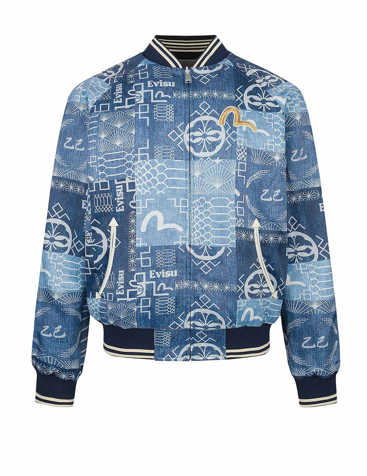 EVISU蛇年刺繡寬版休閒橫須賀雙面外套(反面-1)TWD18,900