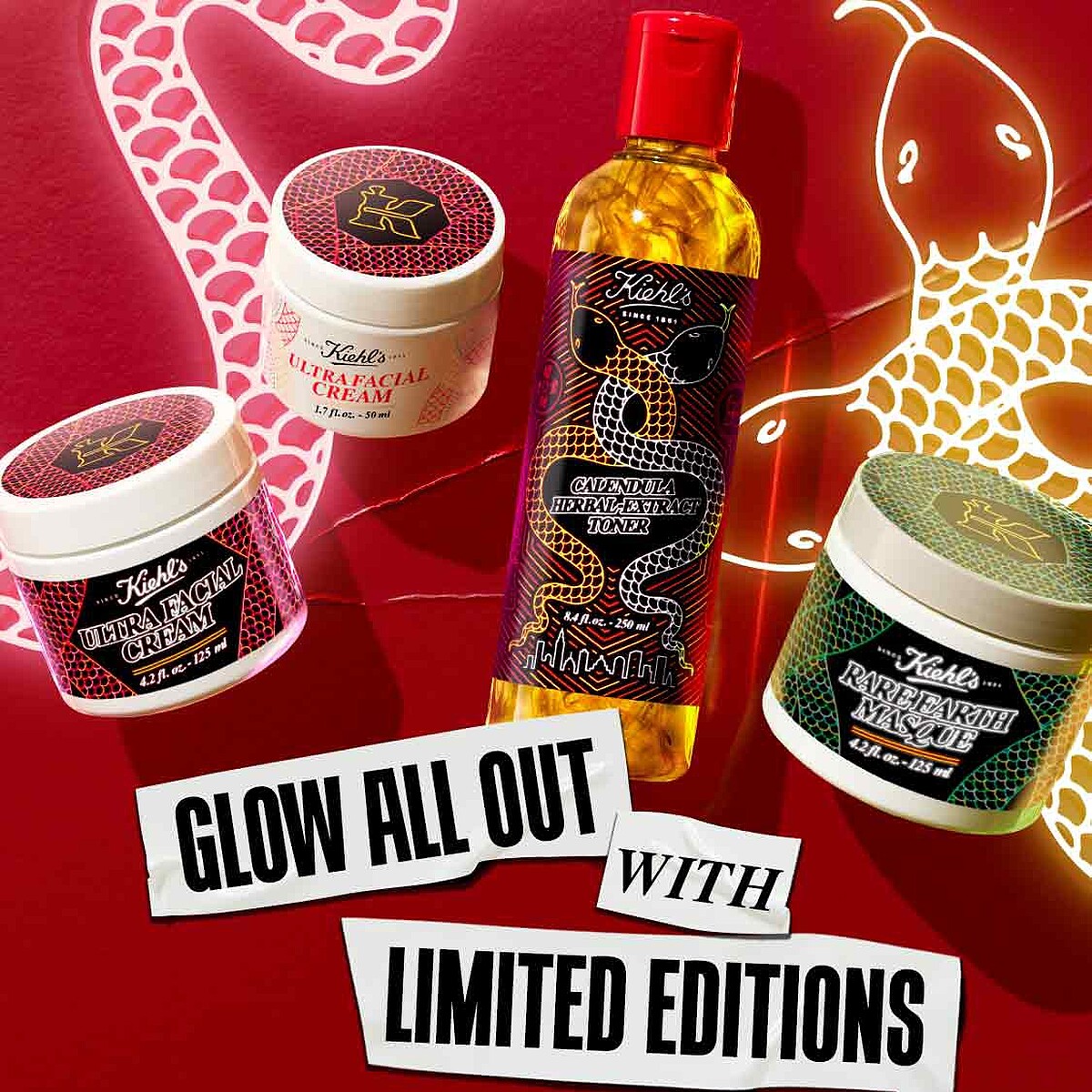 Kiehl&rsquo;s契爾氏蛇年限定系列主視覺。