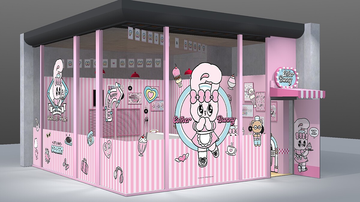 預約甜美冬季!韓國夢幻插畫「艾絲樂小兔」2025全新美式復古快閃店 即將登場