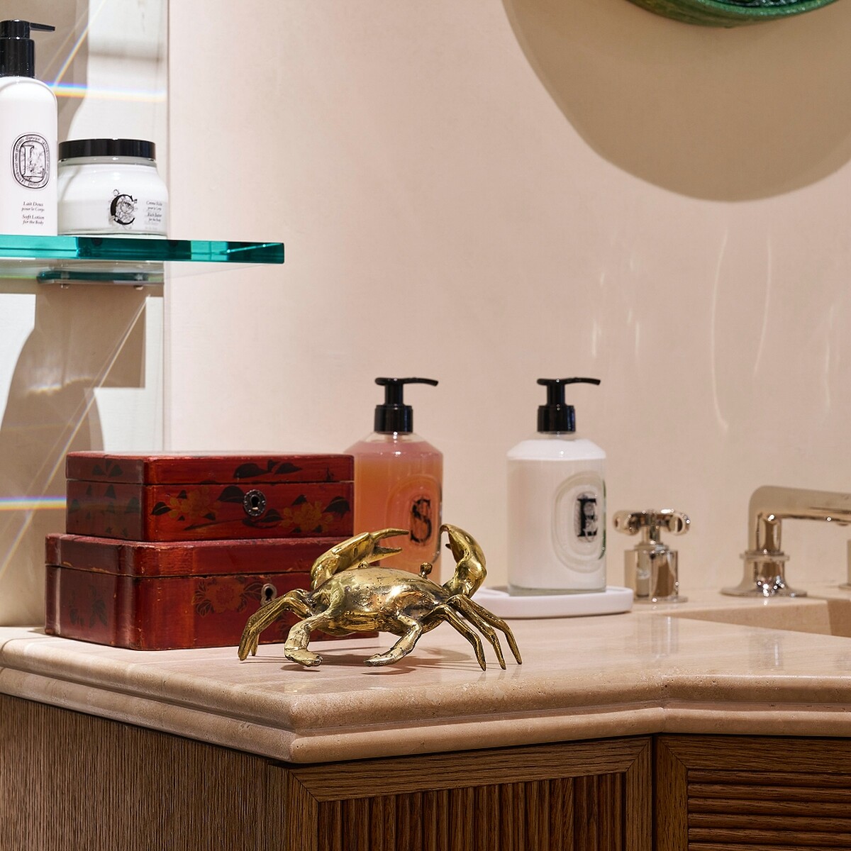 Diptyque台北101形象旗艦店的護膚空間。