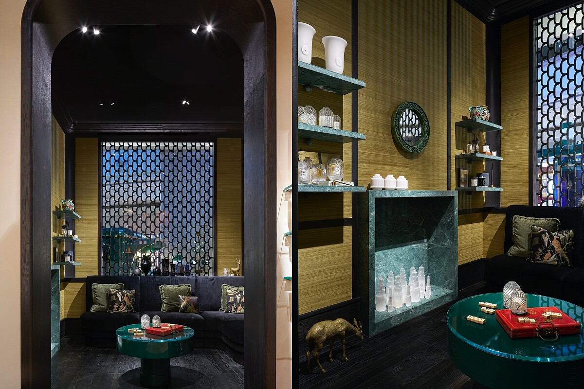 Diptyque台北101形象旗艦店的休息室。