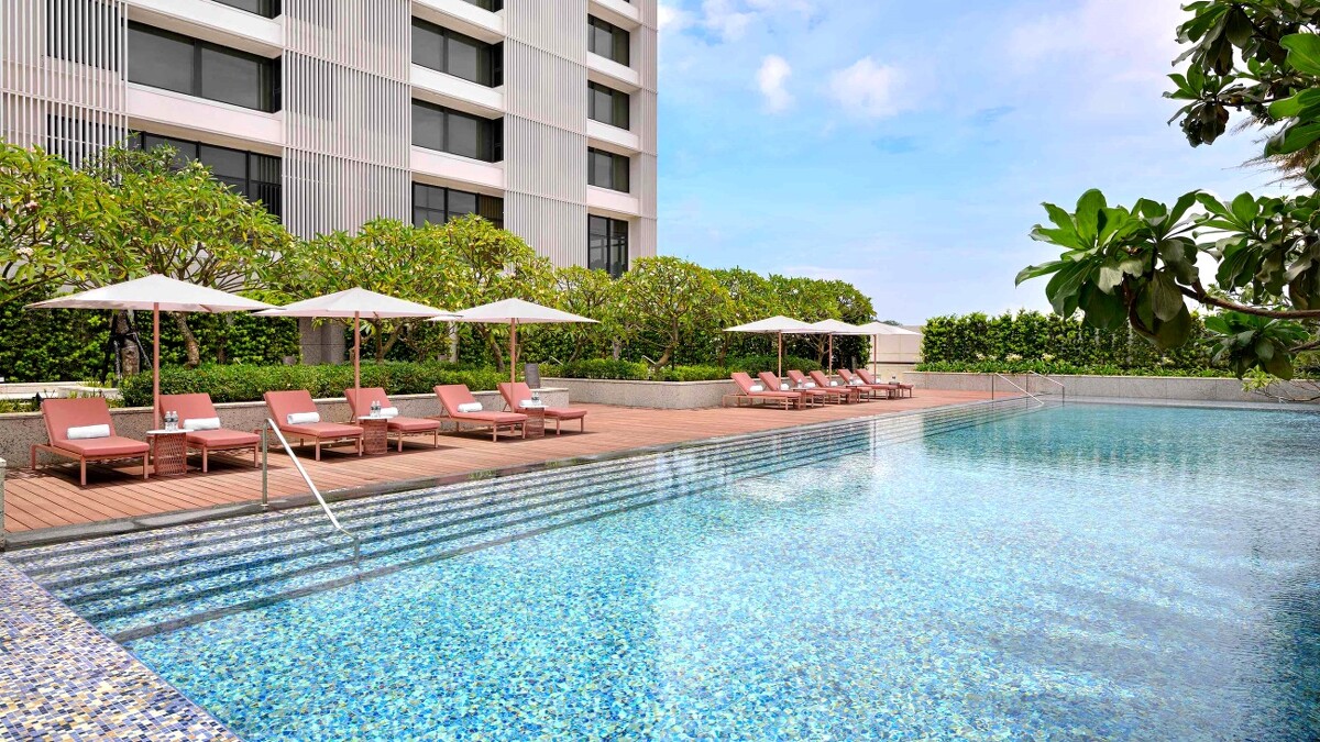 「花蓮潔西艾美酒店」戶外28米泳池