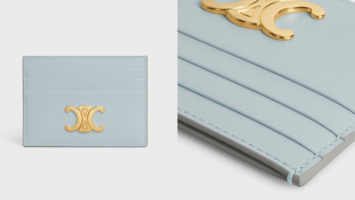 TRIOMPHE亮澤牛皮革卡片套 NT14,500