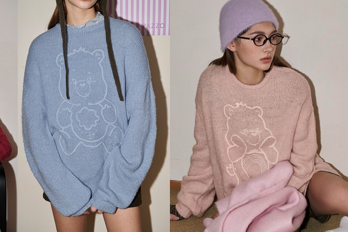 CARE BEARS 立體毛線熊熊針織上衣 NT.1290