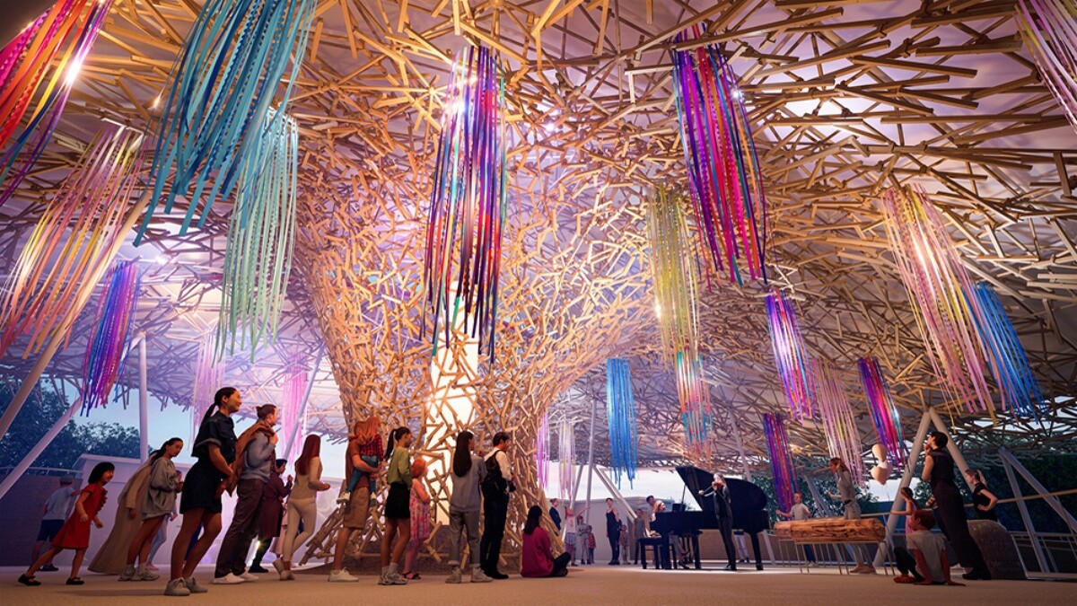 內部支撐結構則以「黏菌」為設計靈感。