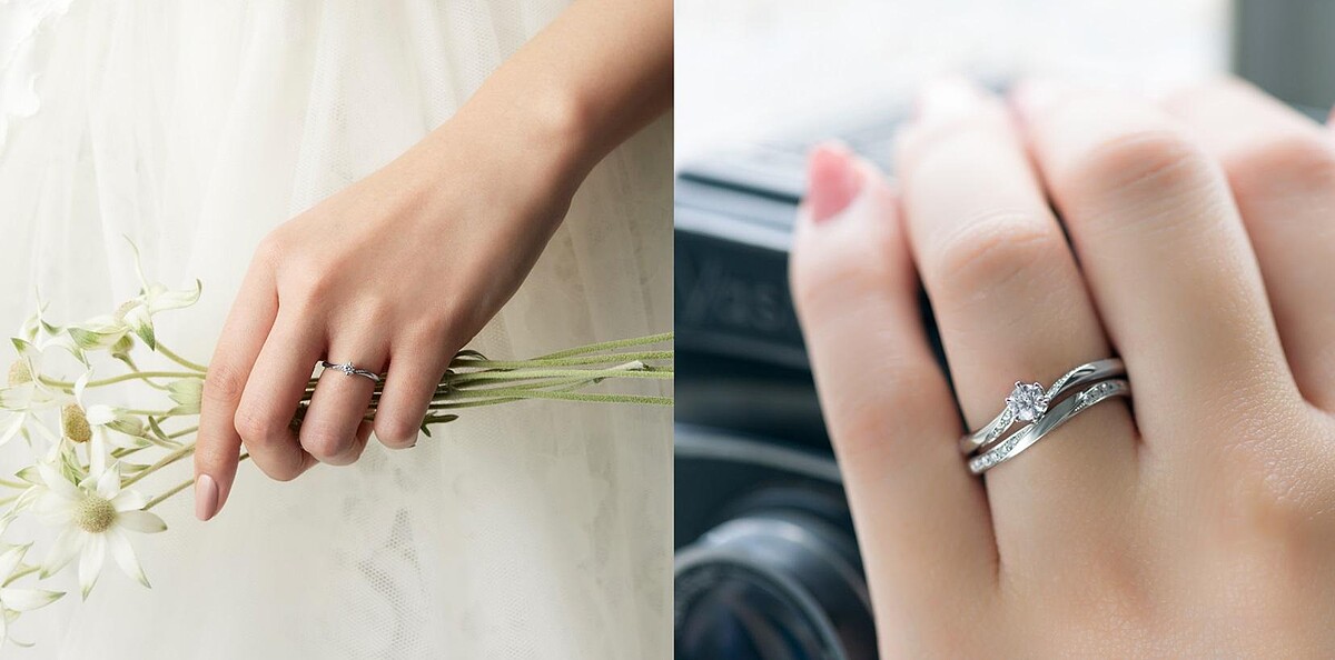FLANERY訂婚鑽戒 & PERSEUS結婚對戒。
