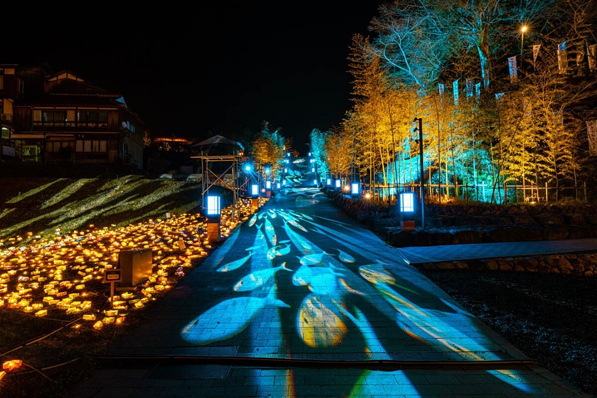 「音信川詩歌光影」以童謠詩人金子美鈴的詩作為主題。