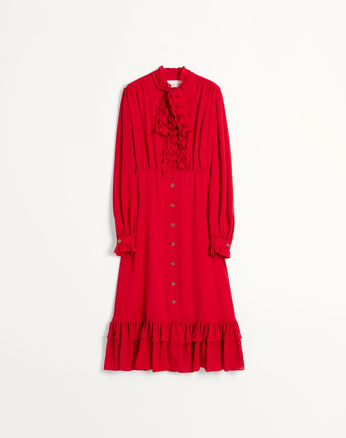 Valentino Georgette Midi連身裙，NT236,000。