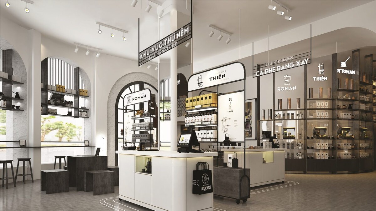 除了超市可以買到TRUNG NGUY&Ecirc;N Legend的咖啡，也有實體店面可以盡情挑選各種不同口味。（翻攝自TRUNG NGUY&Ecirc;N Legend官網）