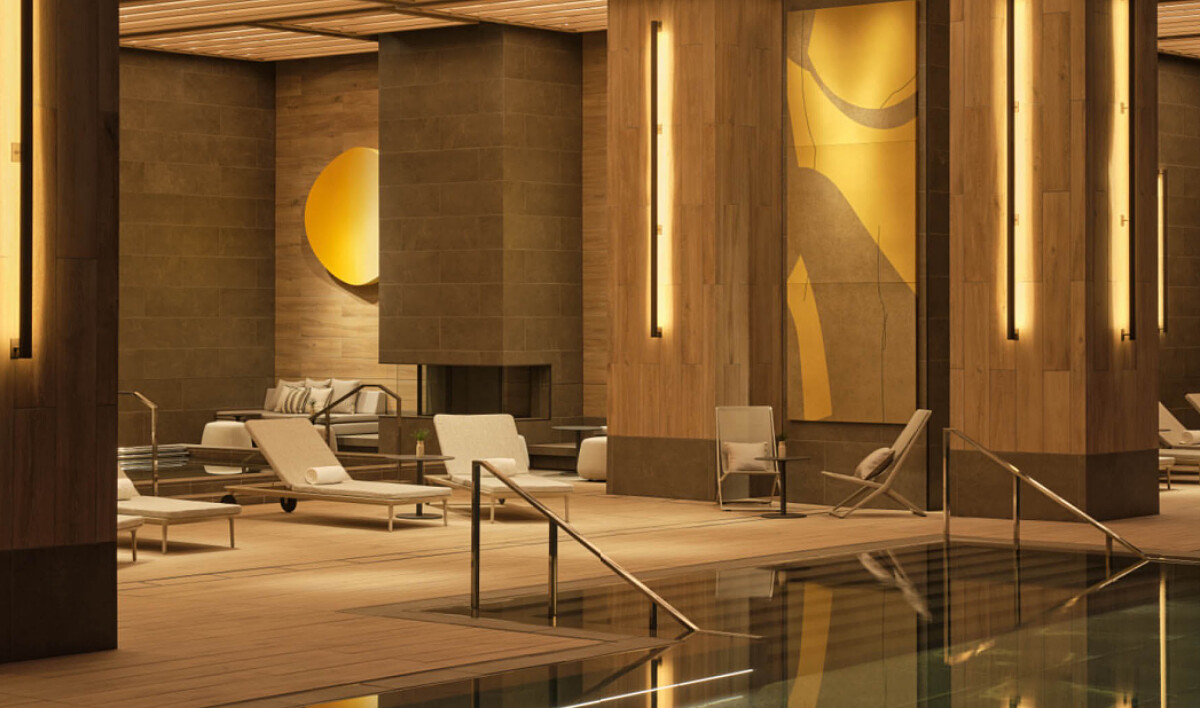 絕美的池水就像一面靜謐的湖泊。