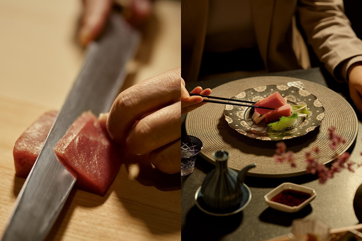 由經驗豐富的料理長篠原邦宏親自打點料理。。