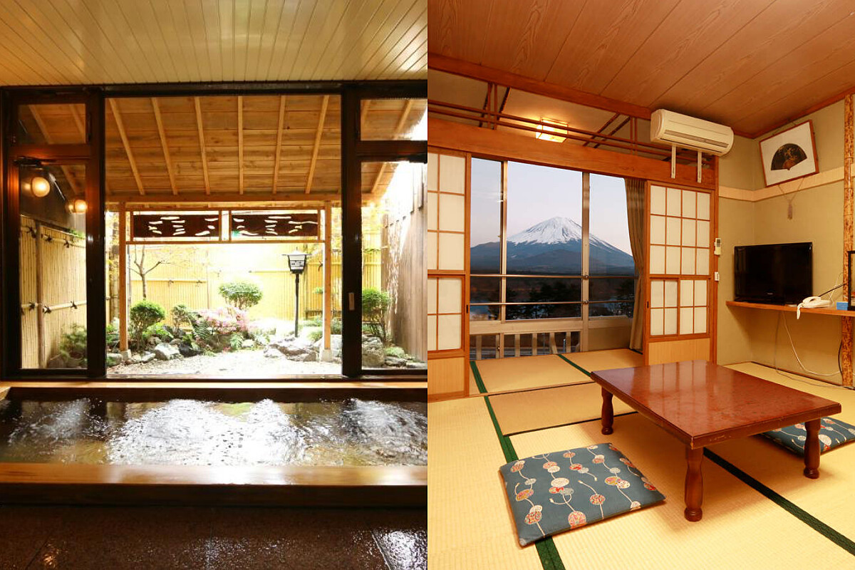 客房與大浴場空間。