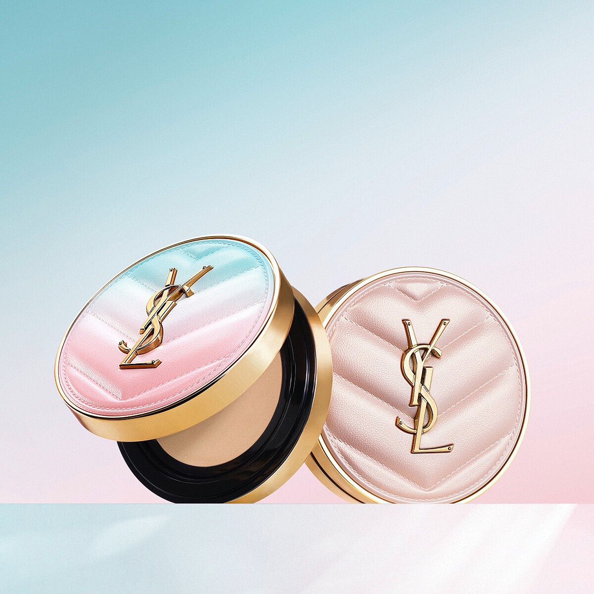 YSL無限熱戀限定系列超模光感精華水氣墊(#B10、#B20)，NT3,180