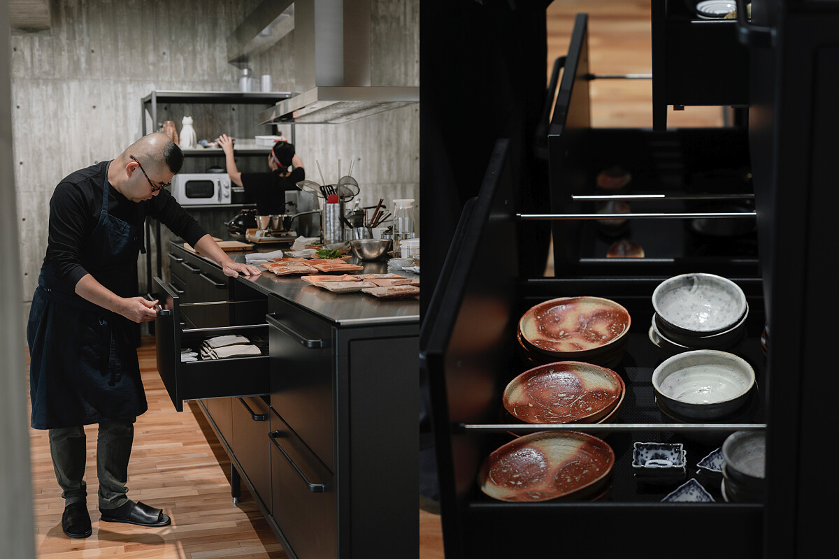 「Vipp 雙中島廚房」展現了強大的收納功能。