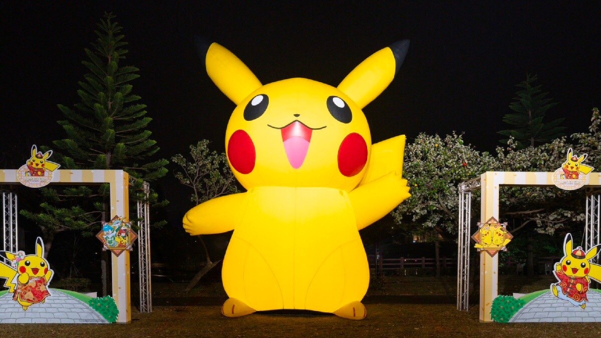 6公尺皮卡丘也會在「光的遊戲場」展區「光臨千塘國」燈區等待大家