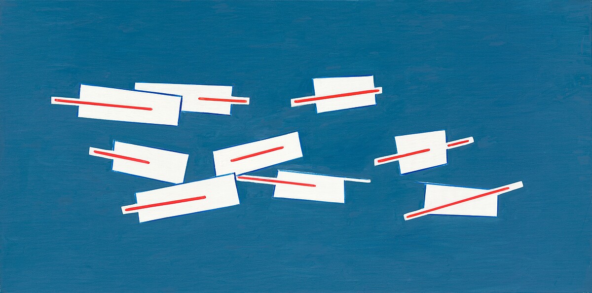 抽象2023-020|100x200cm|油彩、畫布|2023|采泥藝術提供