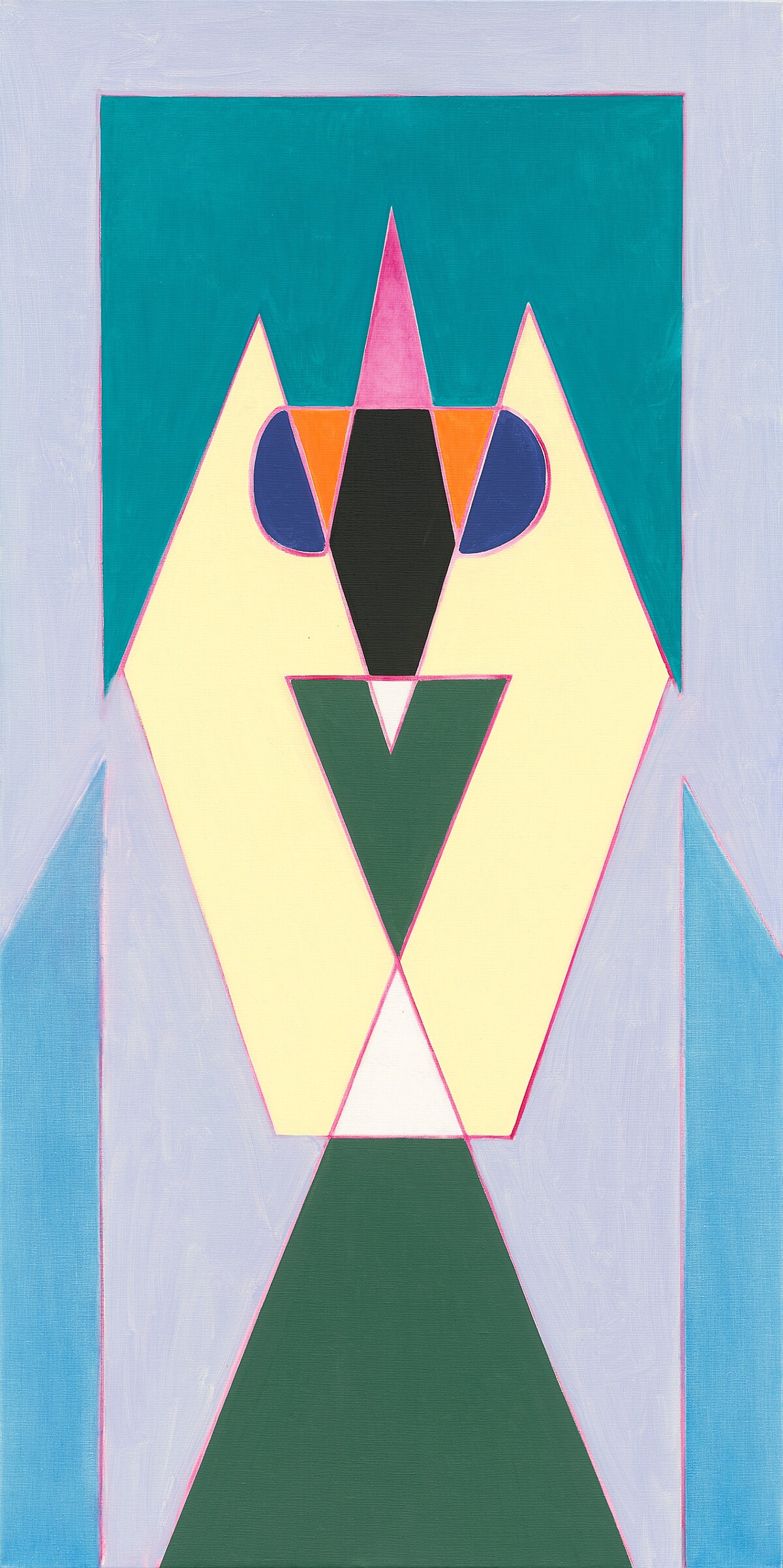 抽象2023-028|200x100cm|油彩、畫布|2023|采泥藝術提供