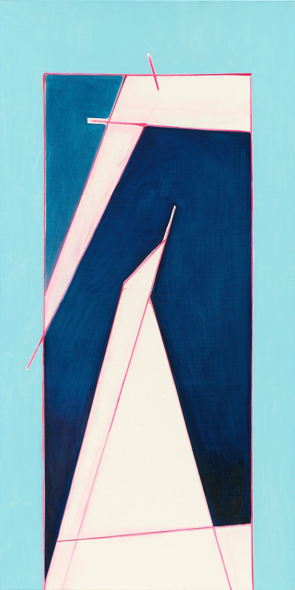 抽象 2023-029|200x100 cm|油彩、畫布|2023|采泥藝術提供